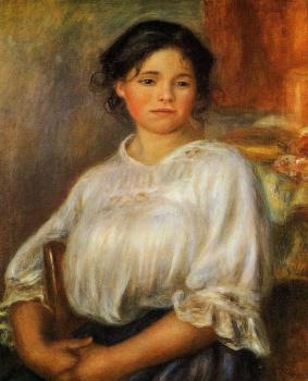 Pierre Auguste Renoir : Young Woman Seated